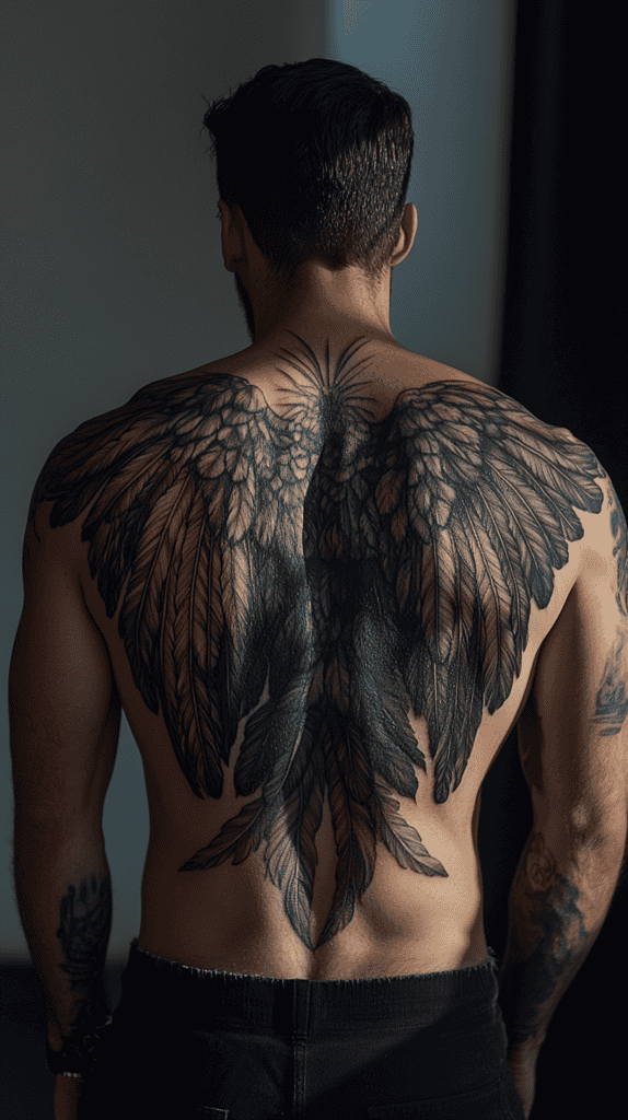 Modern Spartan: 18 Greek Tattoo Ideas Every Man Should Consider 30 Icaruss Wings 2