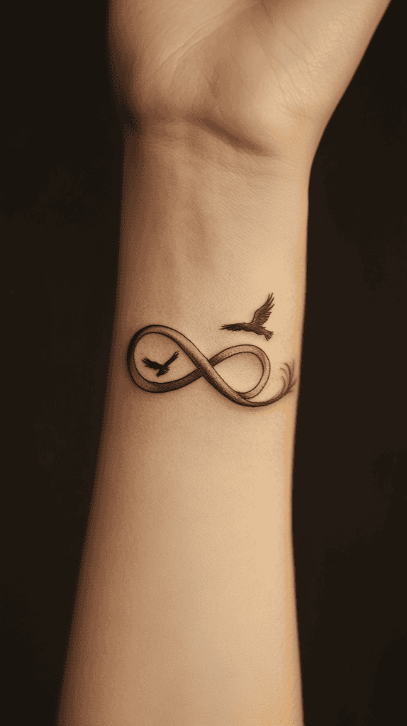 Infinity Symbol with Birds