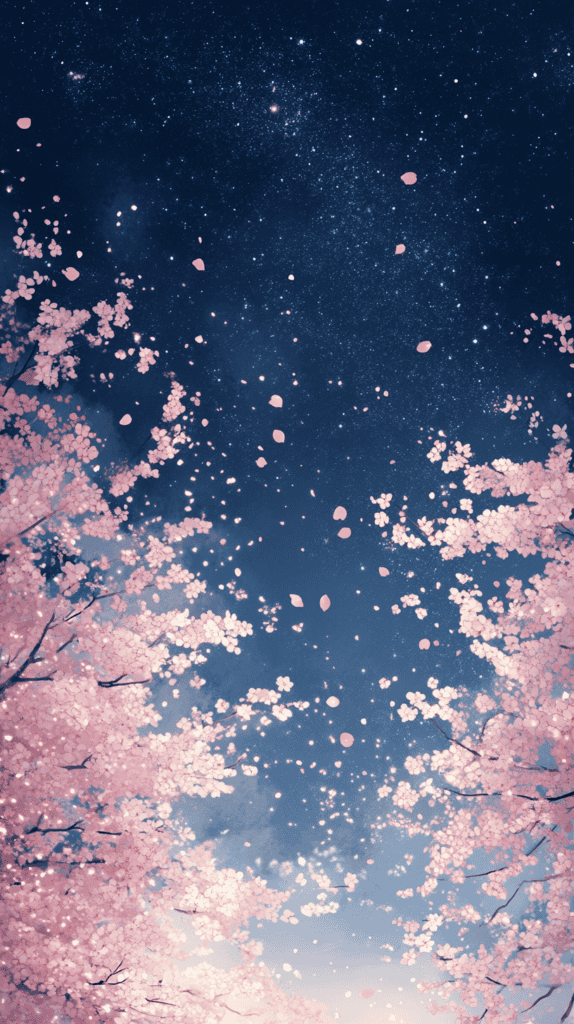 From Dusk Till Dawn: 21 Night-Inspired Wallpapers That Will Illuminate Your Phone 50 Japanese Cherry Blossoms at Night 2