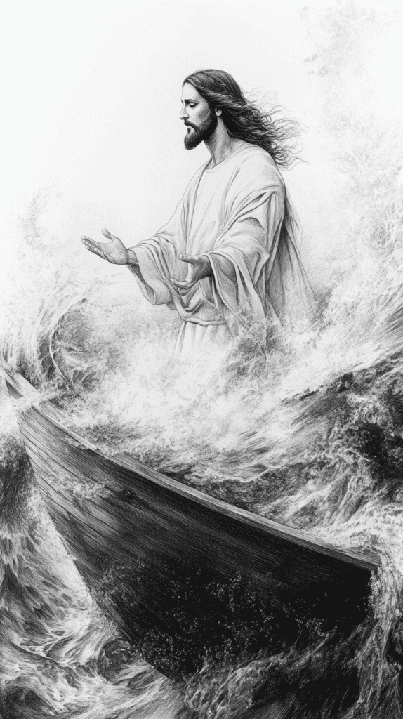 15 Ways to Capture the Essence of Jesus in Your Art 5 Jesus Calming the Storm 2