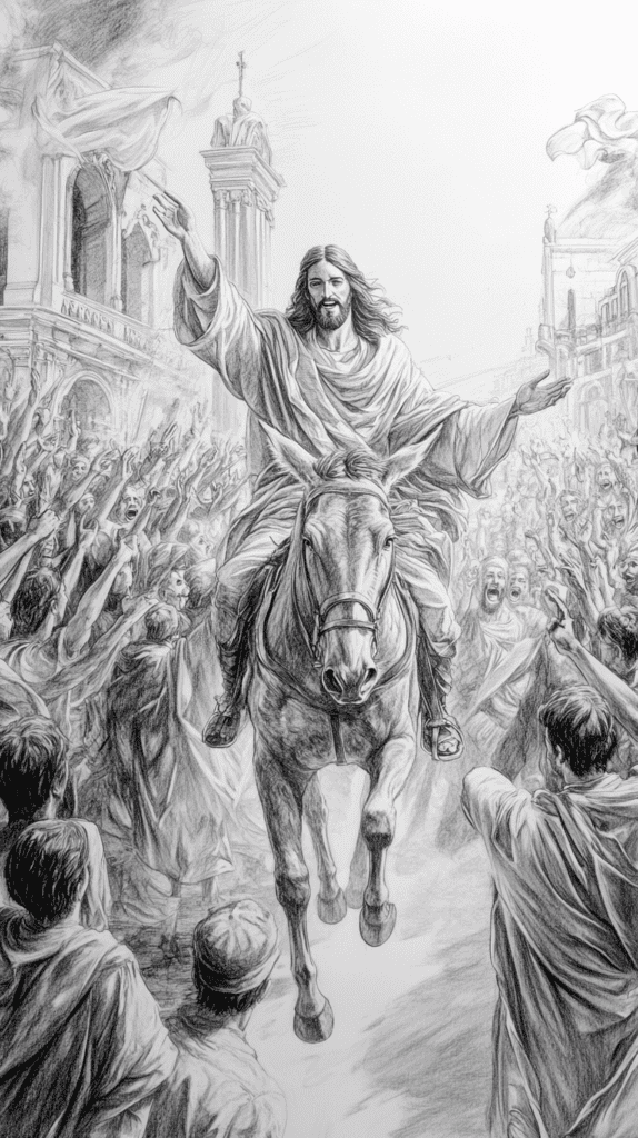 15 Ways to Capture the Essence of Jesus in Your Art 38 Jesus Triumphal Entry 2