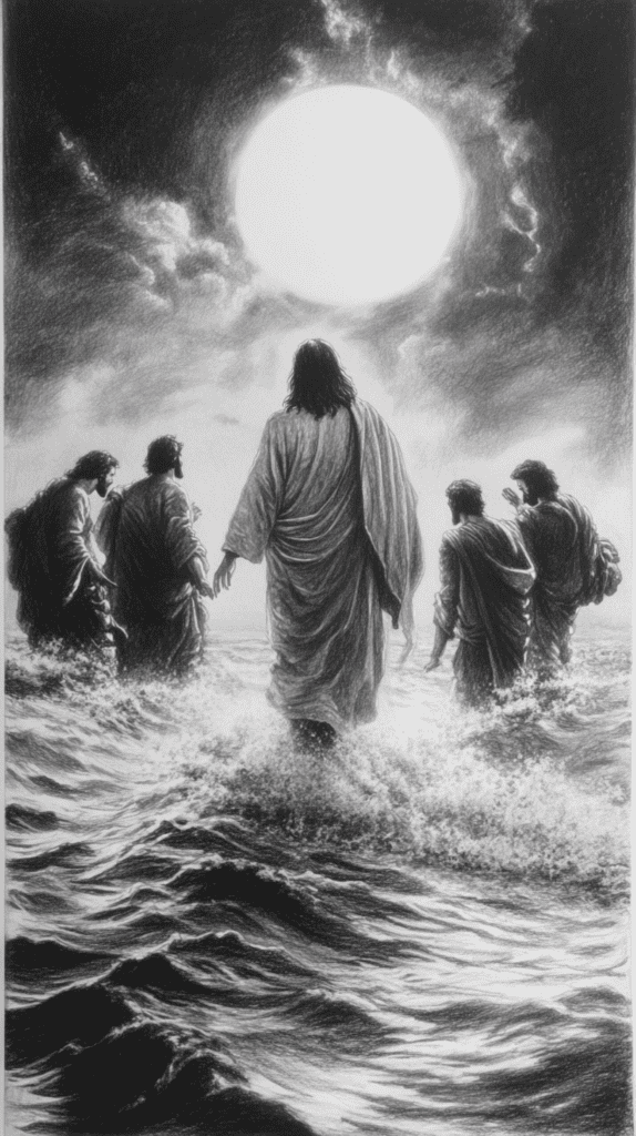 15 Ways to Capture the Essence of Jesus in Your Art 26 Jesus Walking on Water 2
