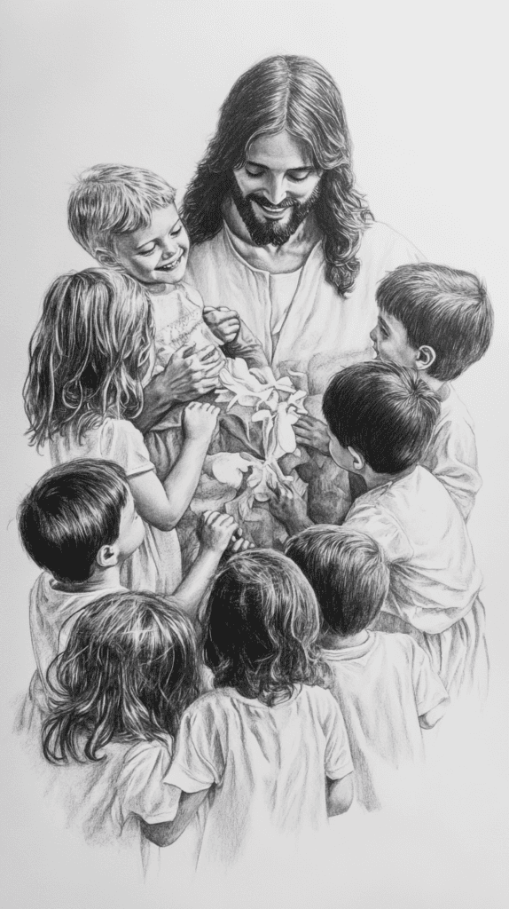 15 Ways to Capture the Essence of Jesus in Your Art 14 Jesus and the Children 3
