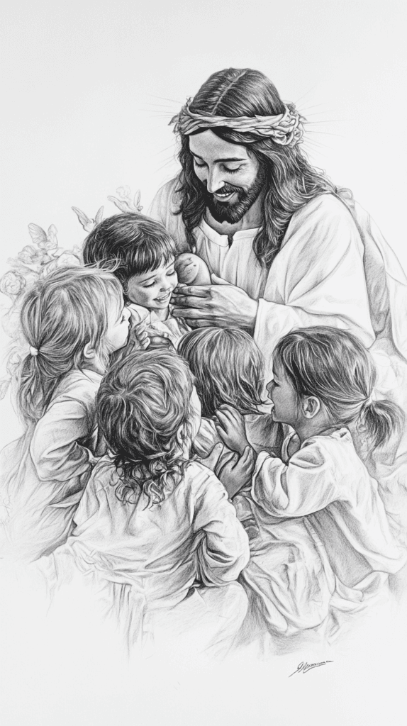 15 Ways to Capture the Essence of Jesus in Your Art 12 Jesus and the Children