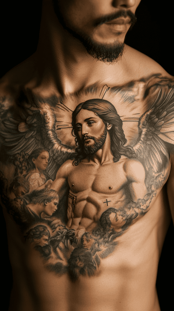 Jesus with Angels
