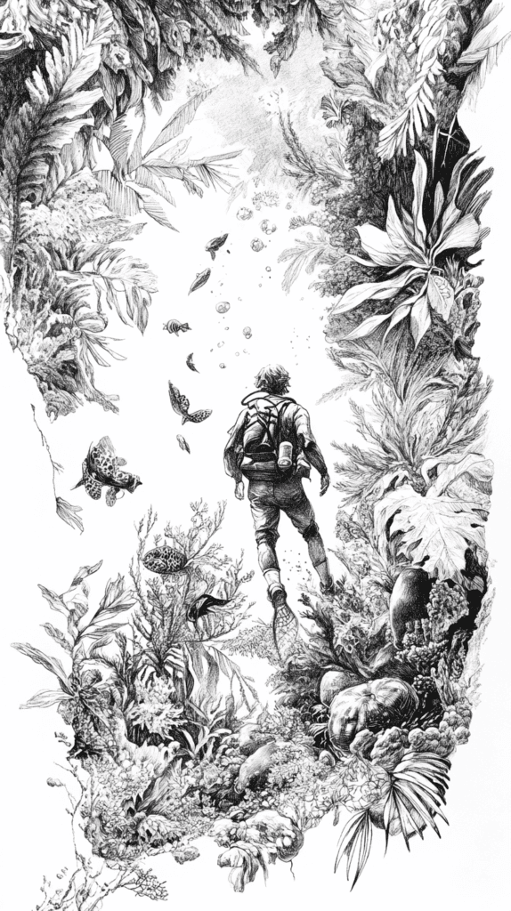 Explore the Depths: 19 Underwater Drawing Ideas You Haven't Tried Yet 31 Kelp Forest Journey 3