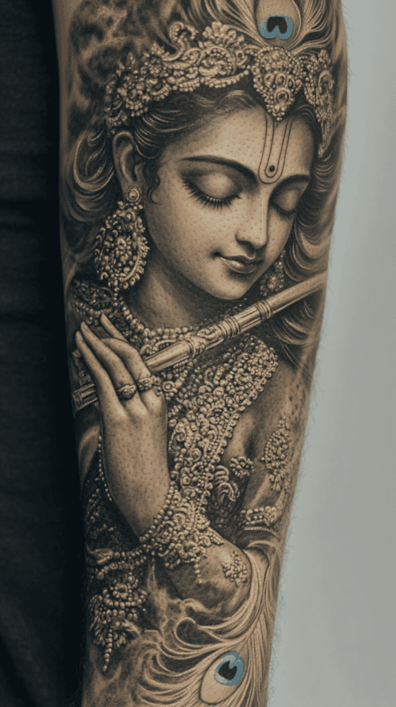 Secrets of the Gods: 23 Divine Tattoo Concepts for the Modern Man 25 Krishnas Divine Flute