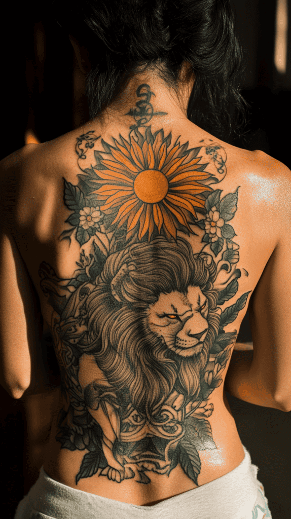 Discover Your Perfect Celestial Ink: Zodiac Tattoo Ideas for Women 13 Leo The Majestic Lion