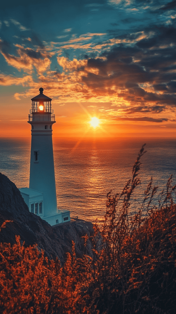 18 Sunset Phone Wallpapers That Elevate Your Screen 45 Lighthouse Beacon 2