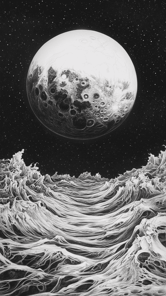 These 30 Trippy Drawing Ideas That Will Revolutionize Your Art 26 Liquid Moon 3