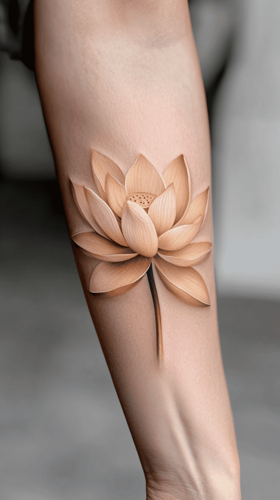 35 Forearm Tattoos for Women Worth Considering 32 Lotus Blossom 2
