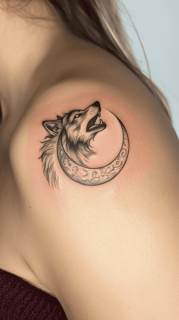 Explore 15 Female Wolf Tattoos That Symbolize Power and Grace 4 Lunar Connection