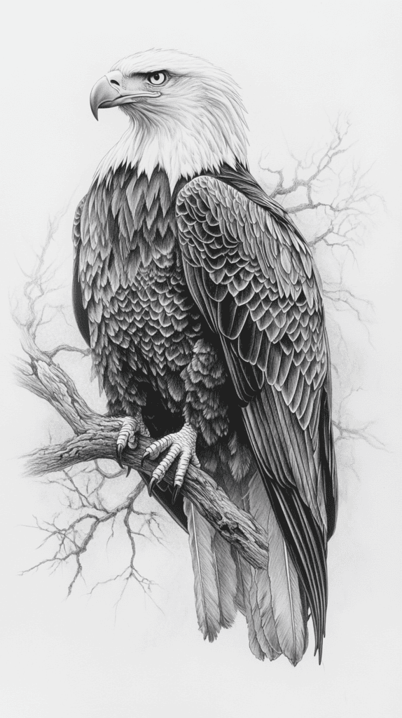 The 19 Animal Drawing Ideas Every Aspiring Artist Should Try 12 Majestic Bald Eagle
