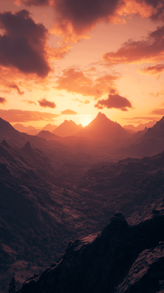 Majestic Mountain Sunset 2