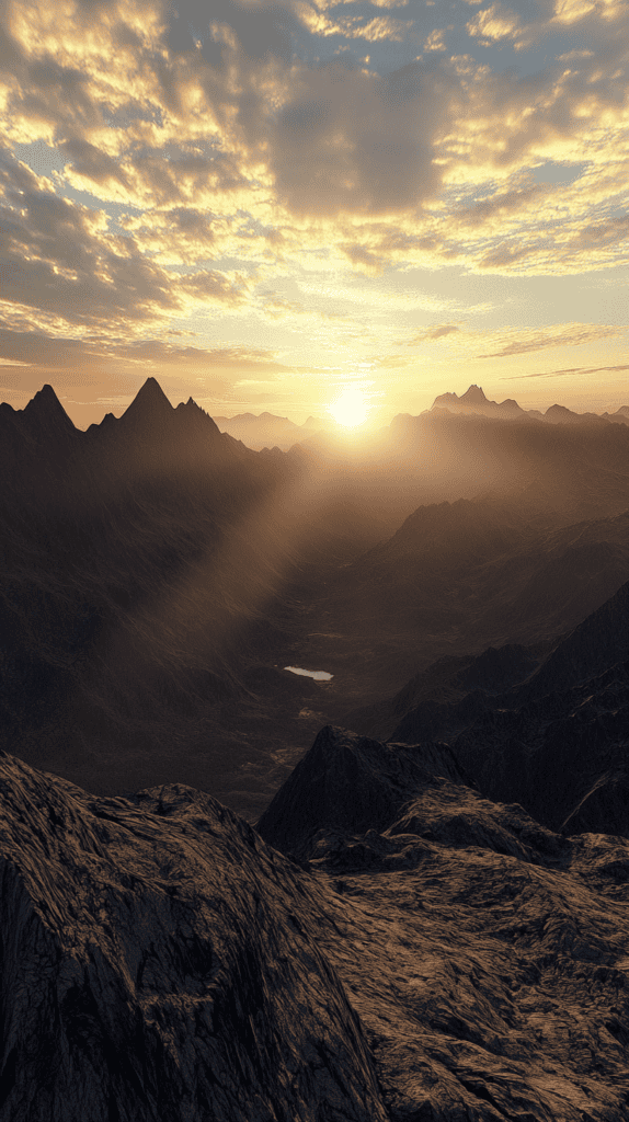 Majestic Mountain Sunset
