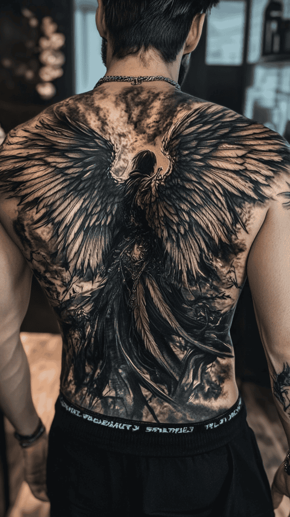 20 Anime-Inspired Tattoo Designs That Speak Without Words 36 Majestic Winged Beings