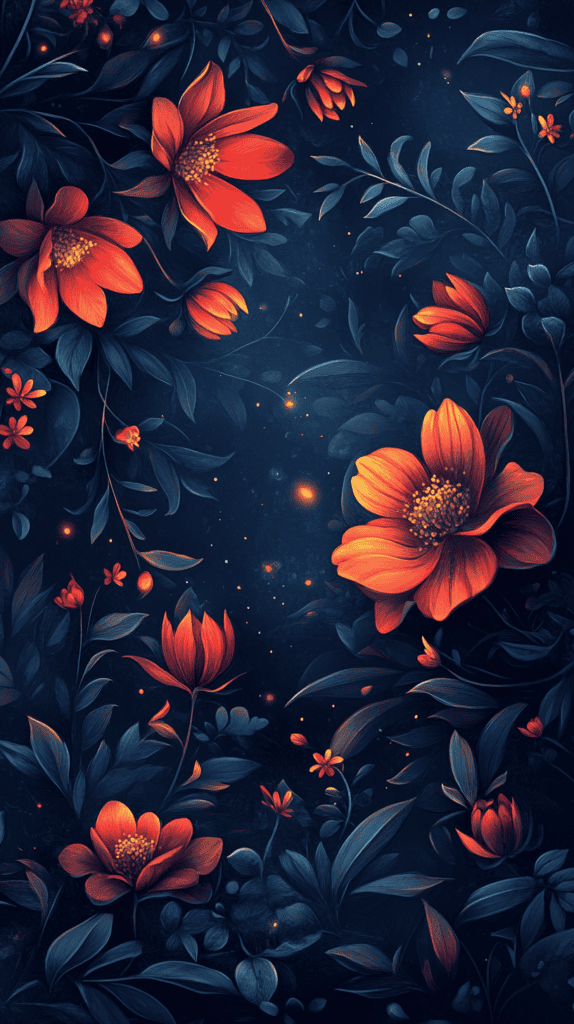 18 Floral Wallpapers to Revamp Your Phone Screen 28 Midnight Bloom 2