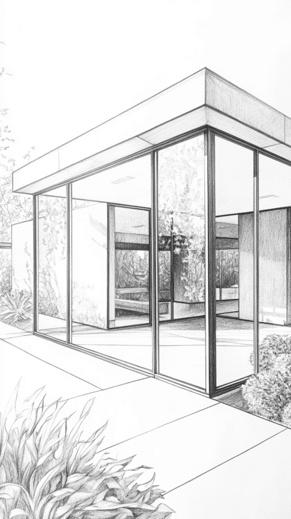 Explore 19 House Drawing Ideas That Blend Imagination with Reality 5 Modern Minimalist Marvel 2