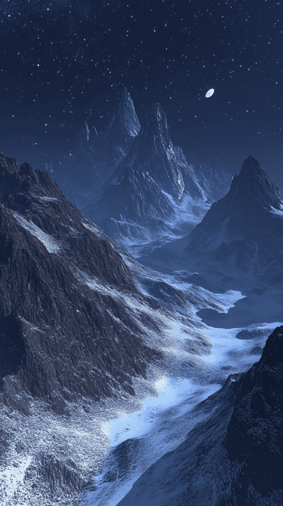 From Dusk Till Dawn: 21 Night-Inspired Wallpapers That Will Illuminate Your Phone 7 Moonlit Mountain Range