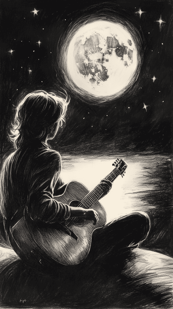 Unlock Your Heart: 18 Romantic Drawing Ideas That Capture Love Perfectly 26 Moonlit Serenade 3