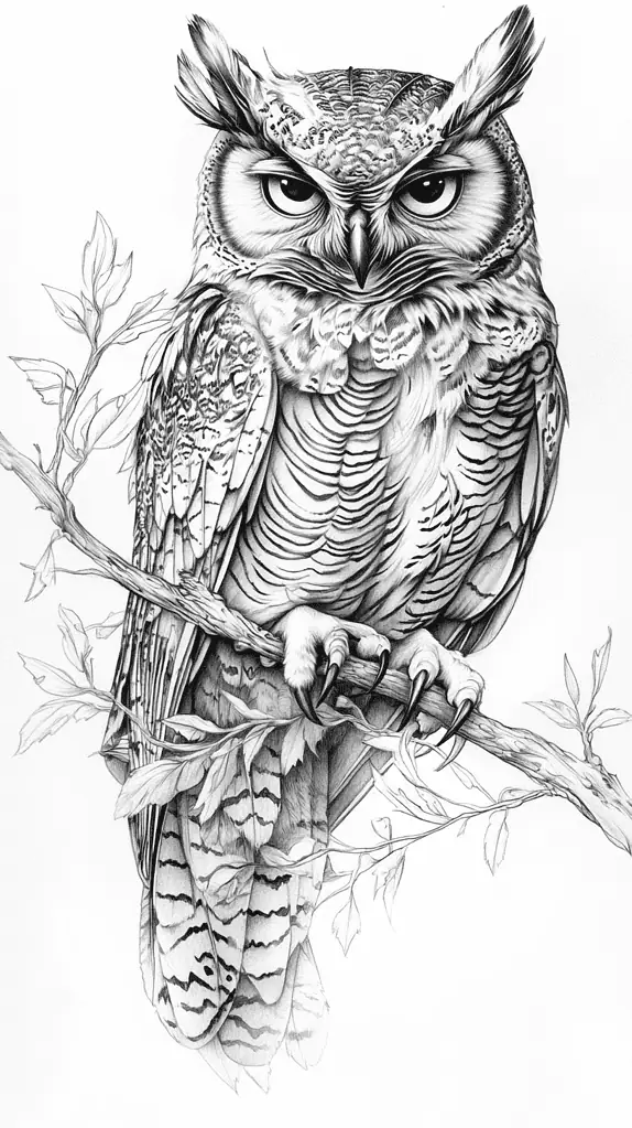 The 19 Animal Drawing Ideas Every Aspiring Artist Should Try 22 Mysterious Owl Perched