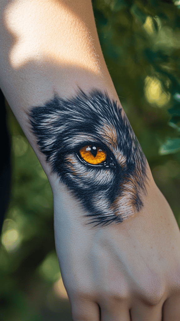 Explore 15 Female Wolf Tattoos That Symbolize Power and Grace 22 Mystic Eyes