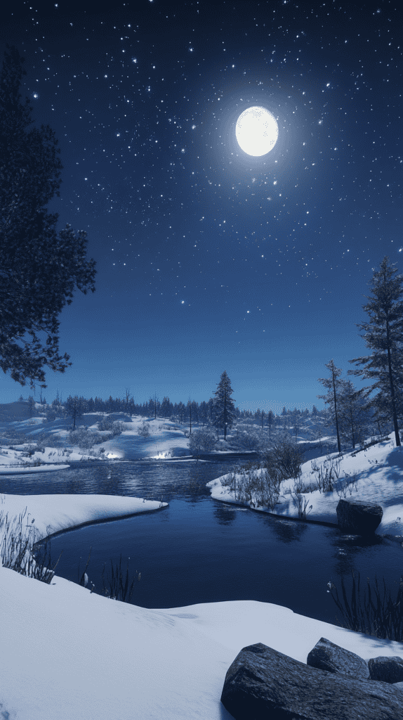Feel the Holiday Cheer: Download 20 Charming Christmas Wallpapers Today 44 Mystical Christmas Night Sky