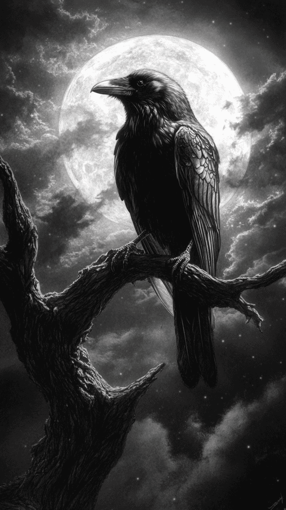 From Eerie to Enchanting: 16 Halloween Drawing Ideas You Never Imagined 50 Mystical Ravens Perch 2