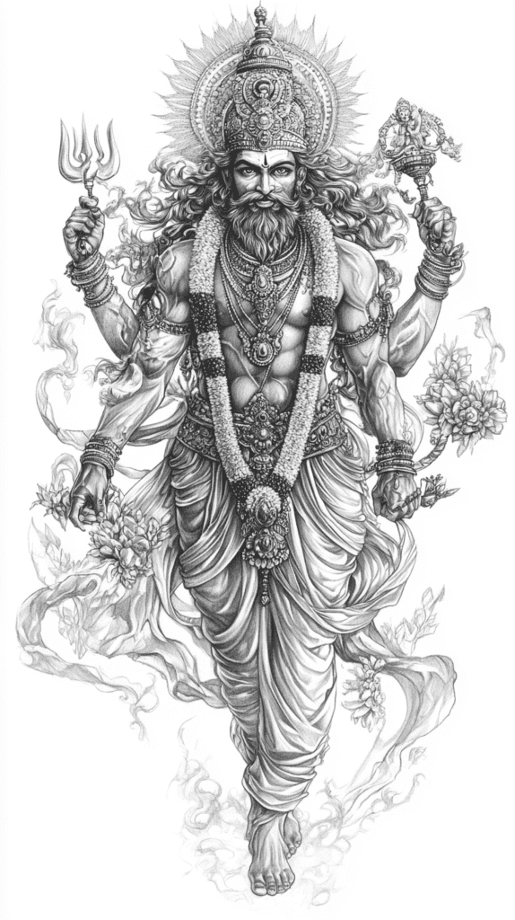 Heavenly Art: 17 God-Inspired Sketch Ideas to Awaken Your Creativity 11 Mythical Gods 2