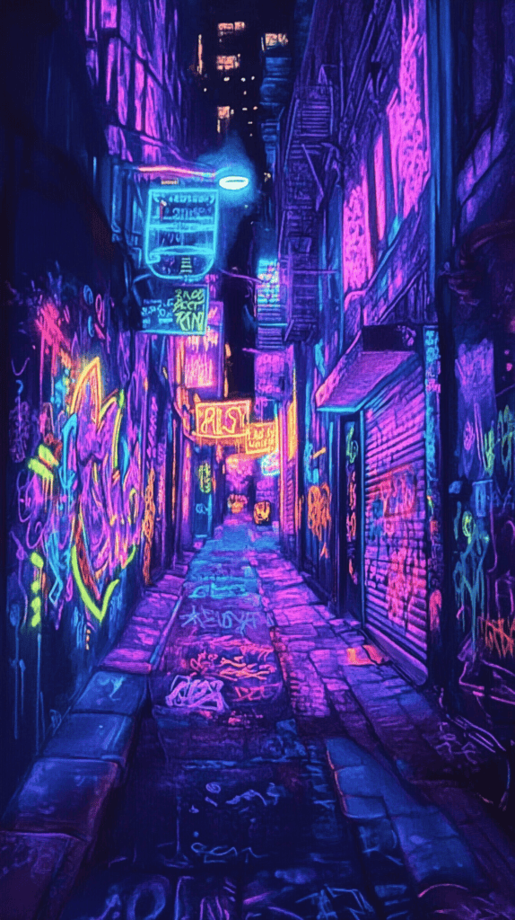 From Dusk Till Dawn: 21 Night-Inspired Wallpapers That Will Illuminate Your Phone 21 Neon Street Art After Dark