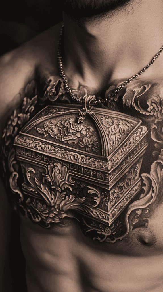 Modern Spartan: 18 Greek Tattoo Ideas Every Man Should Consider 44 Pandoras Box 2