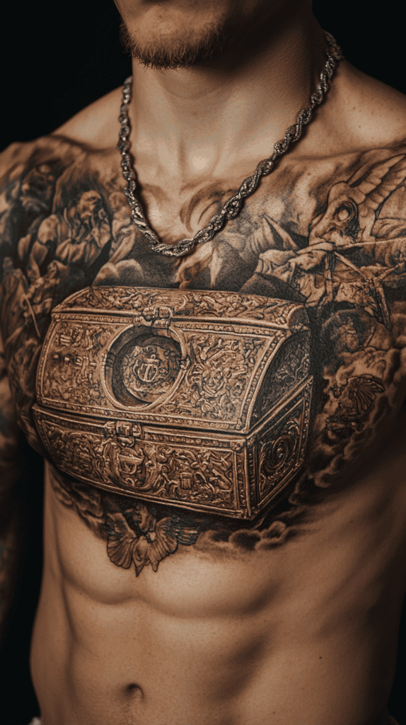 Modern Spartan: 18 Greek Tattoo Ideas Every Man Should Consider 43 Pandoras Box