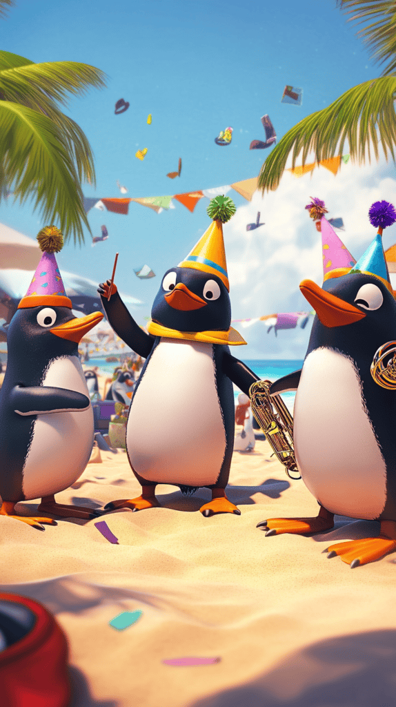 20 Hilarious Phone Wallpapers That Make Every Unlock Better 17 Penguin Party