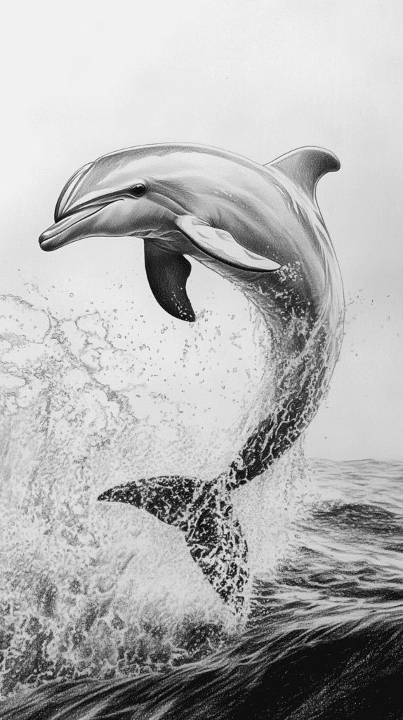 The 19 Animal Drawing Ideas Every Aspiring Artist Should Try 6 Playful Dolphin Leap