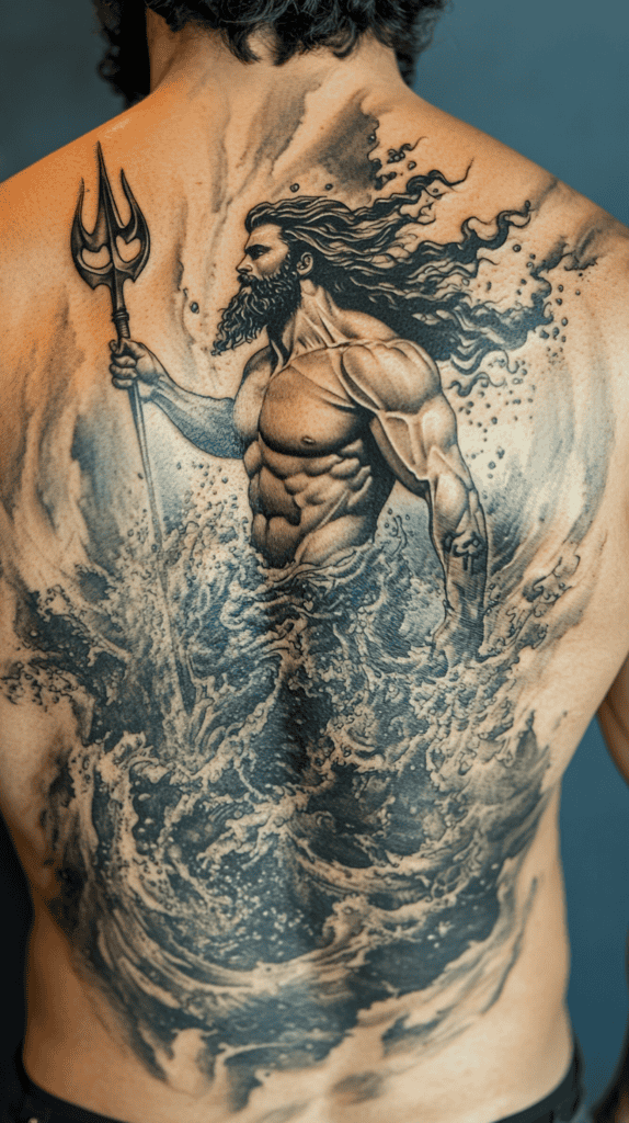 Secrets of the Gods: 23 Divine Tattoo Concepts for the Modern Man 7 Poseidons Ocean Realm