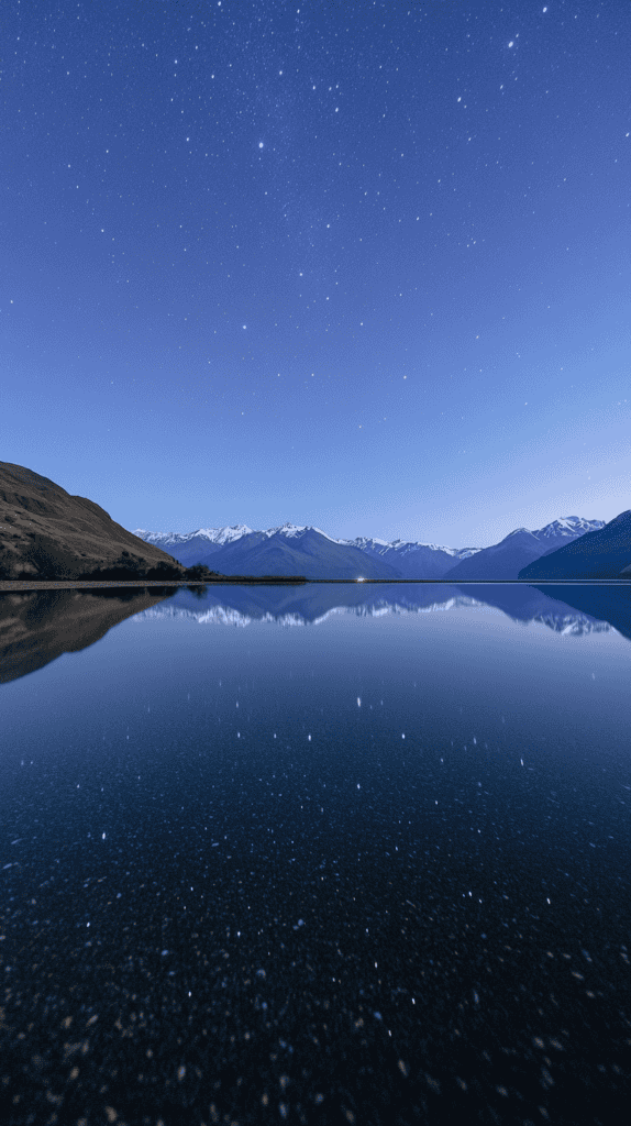 From Dusk Till Dawn: 21 Night-Inspired Wallpapers That Will Illuminate Your Phone 33 Reflections on a Midnight Lake 3