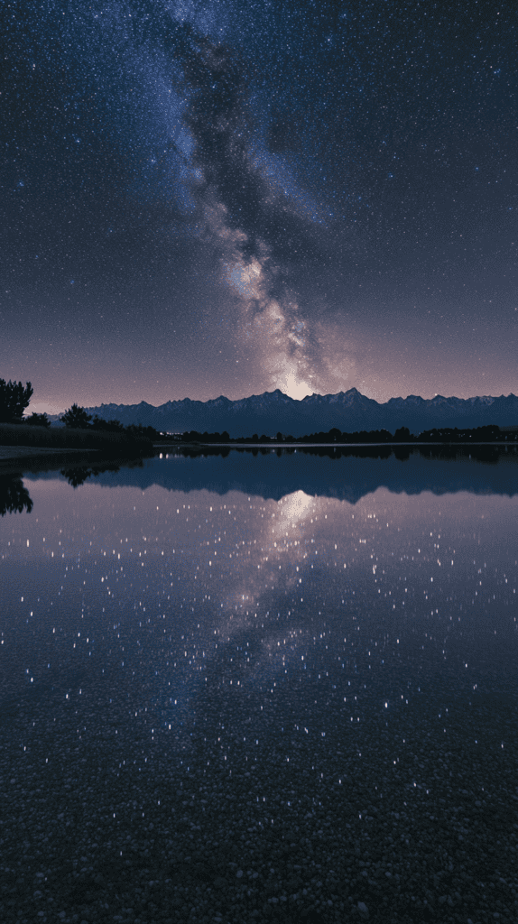From Dusk Till Dawn: 21 Night-Inspired Wallpapers That Will Illuminate Your Phone 31 Reflections on a Midnight Lake
