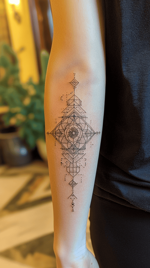 20 Edgy Grunge Tattoo Ideas for Women Who Break the Rules 40 Sacred Geometry 4