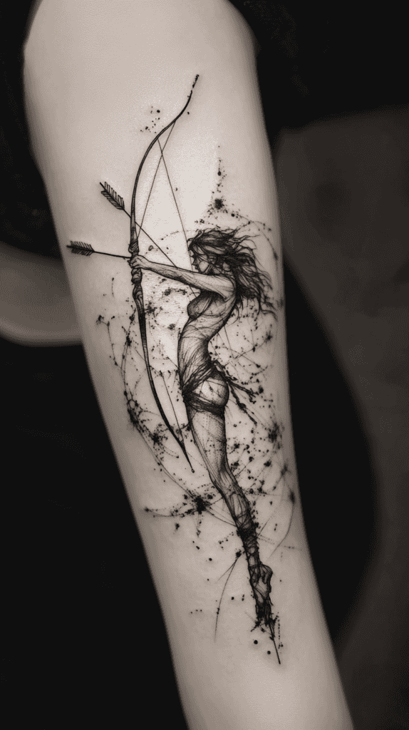 Discover Your Perfect Celestial Ink: Zodiac Tattoo Ideas for Women 23 Sagittarius The Adventurous Archer