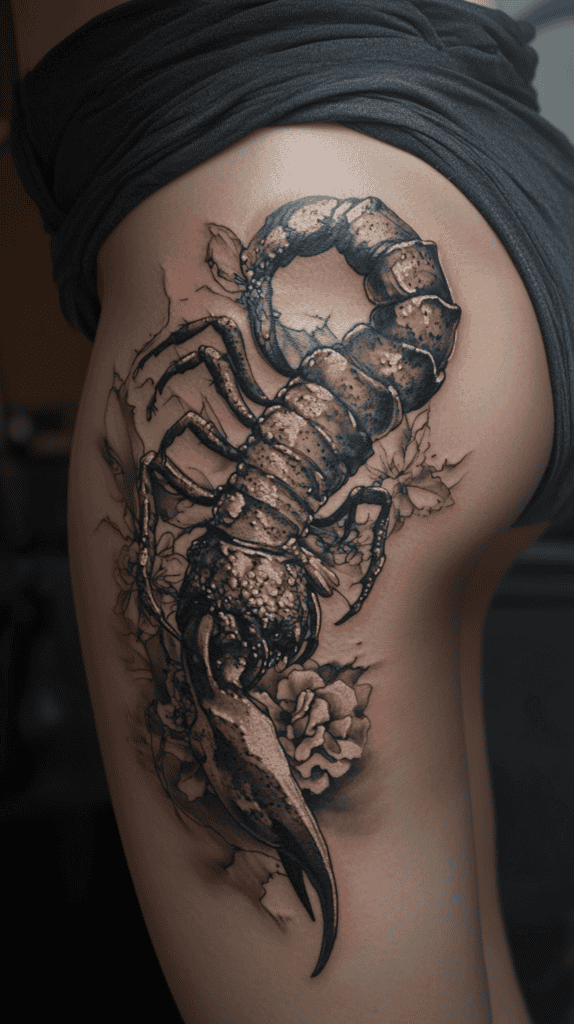 Discover Your Perfect Celestial Ink: Zodiac Tattoo Ideas for Women 22 Scorpio The Mysterious Scorpion 2
