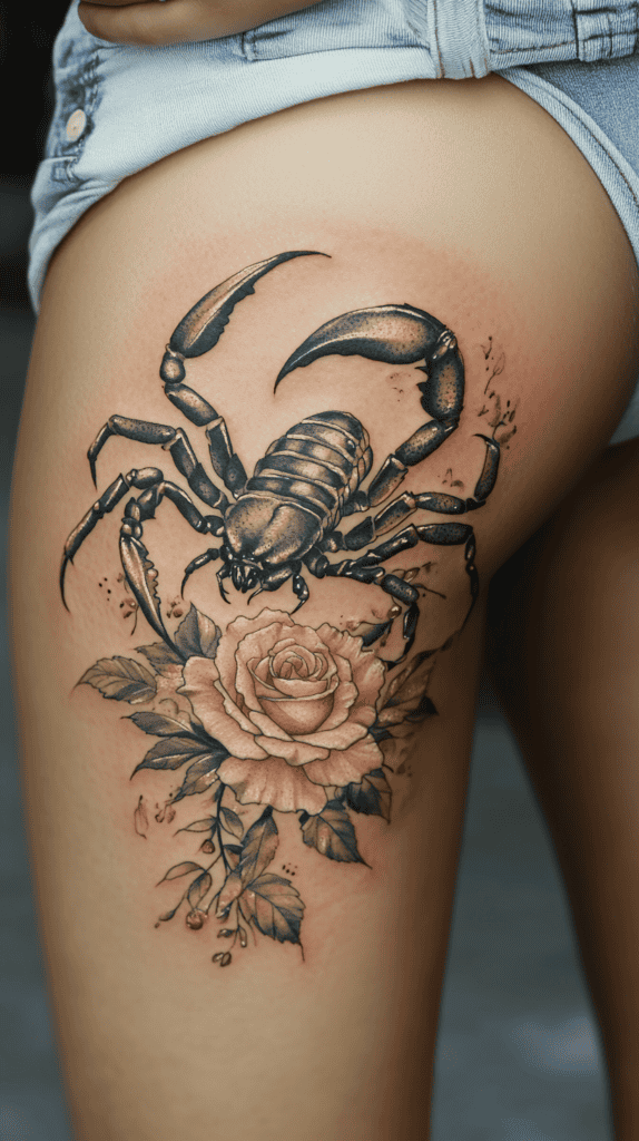 Discover Your Perfect Celestial Ink: Zodiac Tattoo Ideas for Women 21 Scorpio The Mysterious Scorpion