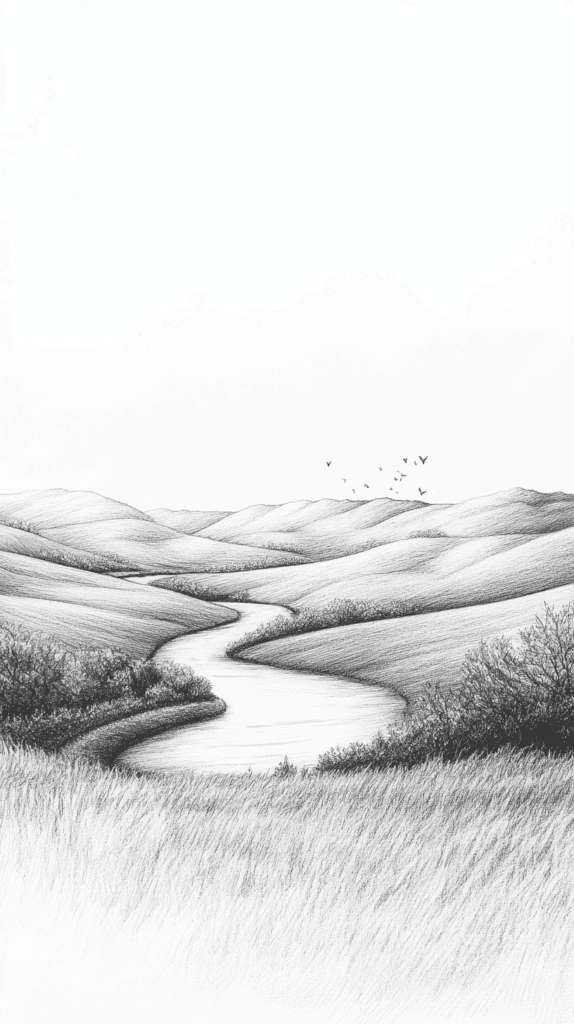 16 Vintage Drawing Ideas That Have Stood the Test of Time 19 Serene Landscape Renderings