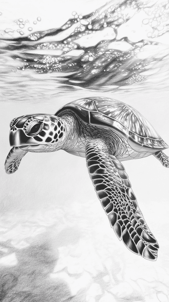 The 19 Animal Drawing Ideas Every Aspiring Artist Should Try 32 Serene Sea Turtle