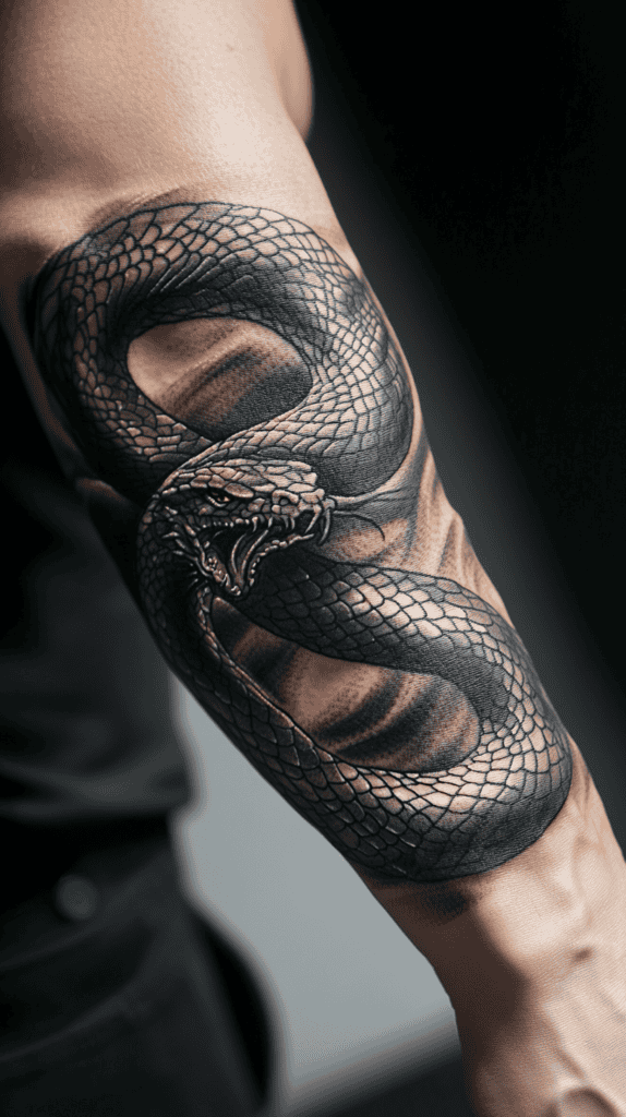 Unleash Your Dark Side: 23 Devilishly Unique Tattoo Ideas for Men 11 Serpentine Devil Tail 3
