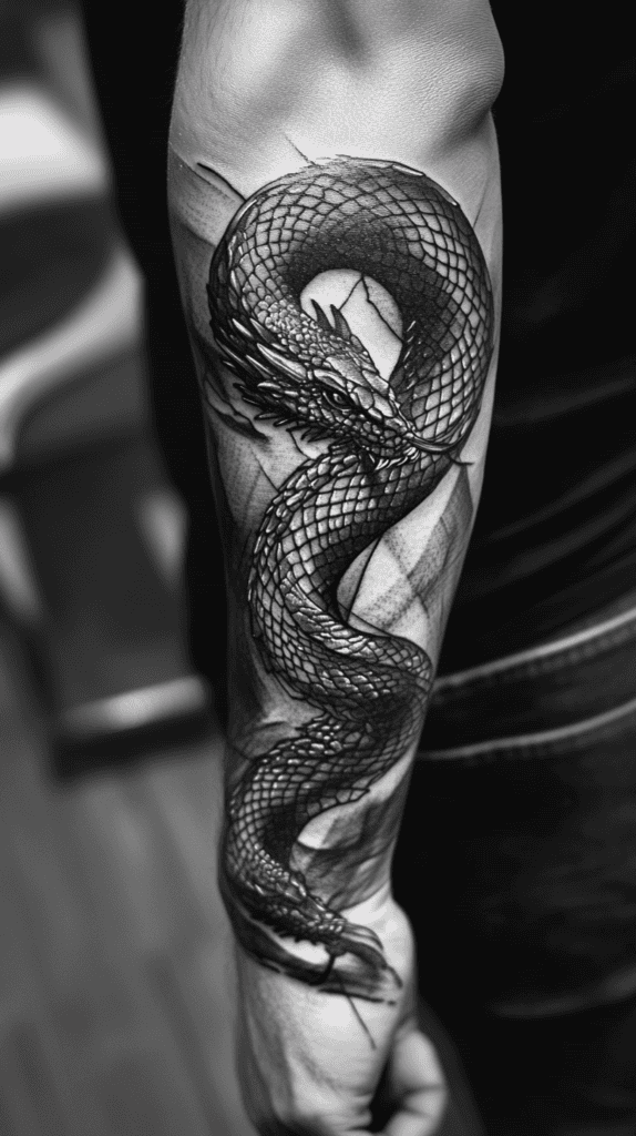 Unleash Your Dark Side: 23 Devilishly Unique Tattoo Ideas for Men 9 Serpentine Devil Tail