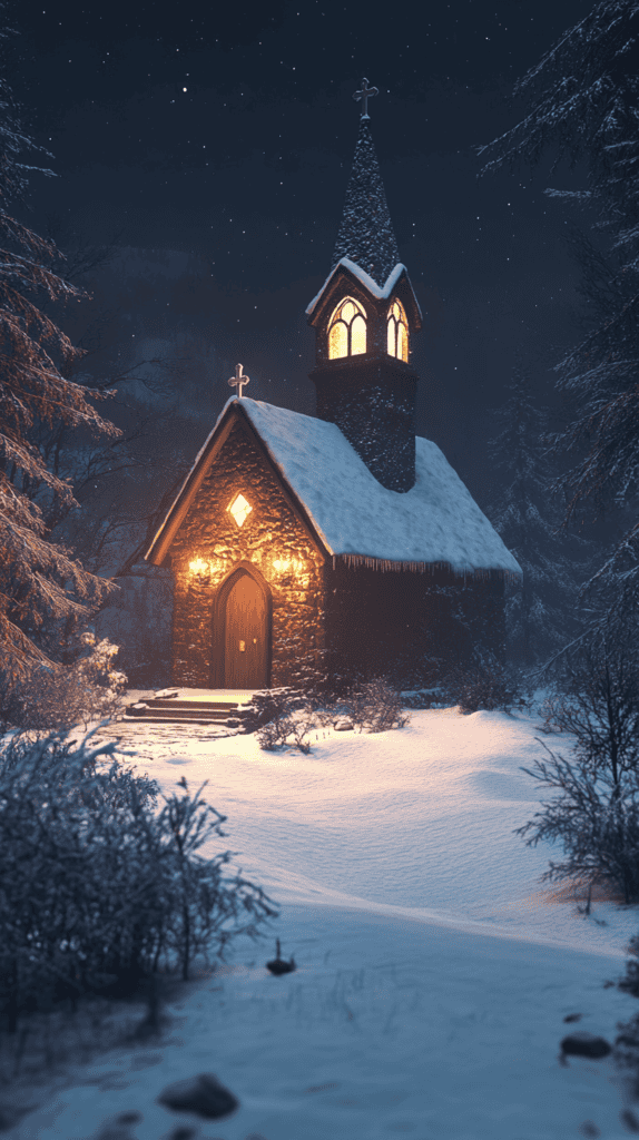 Feel the Holiday Cheer: Download 20 Charming Christmas Wallpapers Today 56 Silent Night Chapel Scene 2