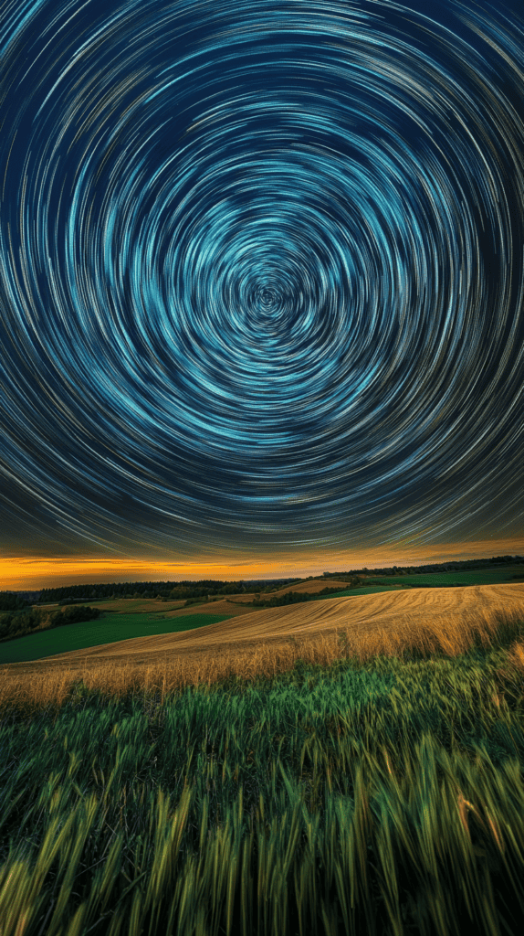 From Dusk Till Dawn: 21 Night-Inspired Wallpapers That Will Illuminate Your Phone 30 Star Trails Over Open Fields 2