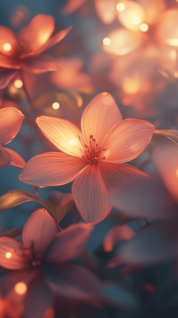 18 Floral Wallpapers to Revamp Your Phone Screen 22 Sunset Petal Glow 2