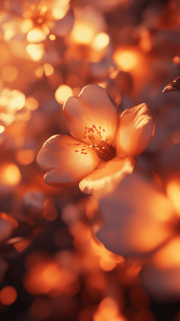 18 Floral Wallpapers to Revamp Your Phone Screen 23 Sunset Petal Glow 3