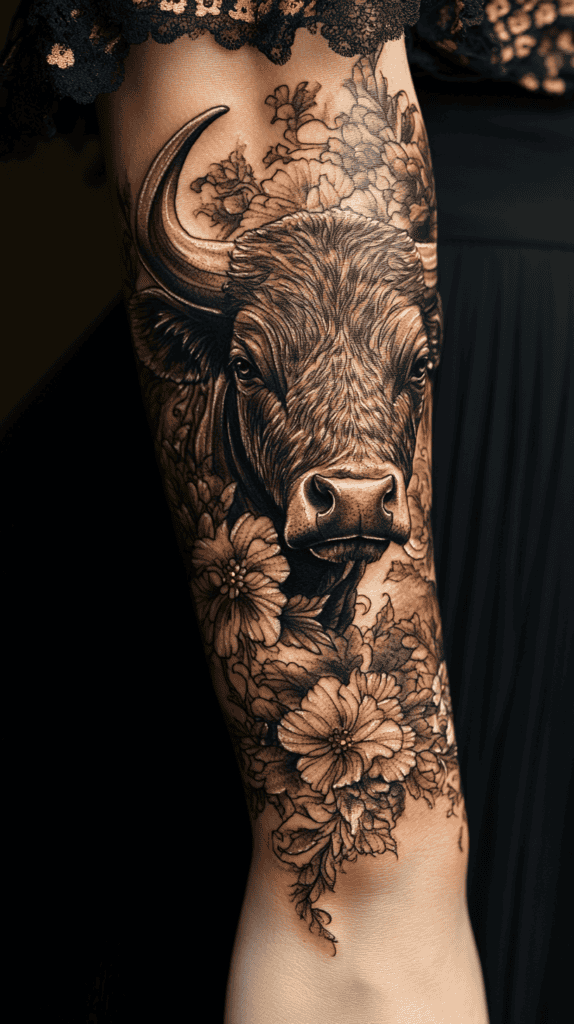 Discover Your Perfect Celestial Ink: Zodiac Tattoo Ideas for Women 6 Taurus The Earthly Bull 2